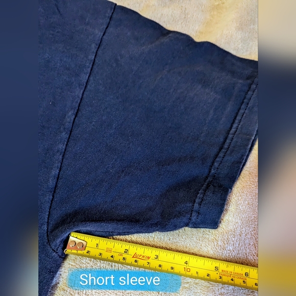 Hanes BEEFY Tee size 2XLT, GUC navy colour crew neck t shirt - Picture 7 of 10